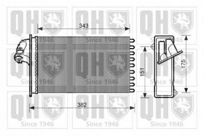 QUINTON HAZELL qhr2211 -  Теплообменник, отопление салона